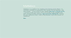 Desktop Screenshot of mattebox.com