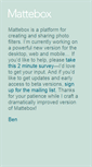 Mobile Screenshot of mattebox.com